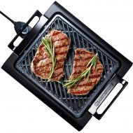 [아마존베스트]GRANITESTONE 2584 Indoor Electric Smoke-Less Grill with Cool-touch handles and adjustable Temperature Dial, Nonstick, PFOA-Free, Black 16 x 14 As Seen On TV