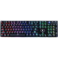 Granvela MechanicalEagle Z-88 104 Keys Mechanical Gaming Keyboard with 9-Mode RGB Backlit and Blue Switches,DIY-Replaceable Switches - Black