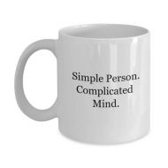 /GranvilleDesigns complicated mind thinker thinking too much bff gift girlfriend gift gift for thinker, nerdy gift, geeky gift, girl power, tea mug