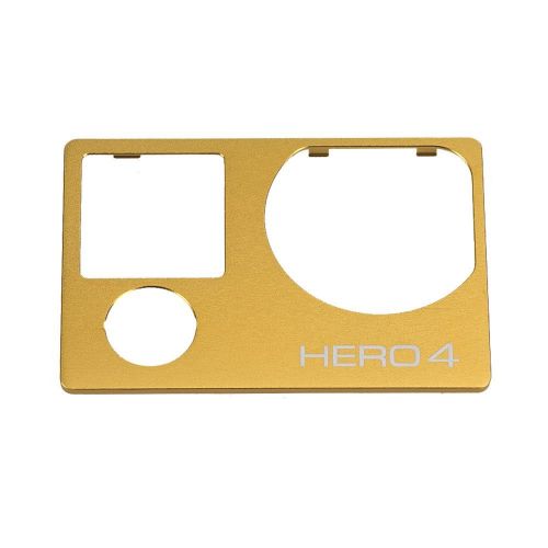  Granvoo GP-085 Goldene Vorderseite Aluminium Legierung Fuer GoPro Hero4 Silber Hero4 Schwarz Sport Kamera