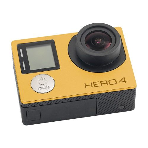  Granvoo GP-085 Goldene Vorderseite Aluminium Legierung Fuer GoPro Hero4 Silber Hero4 Schwarz Sport Kamera