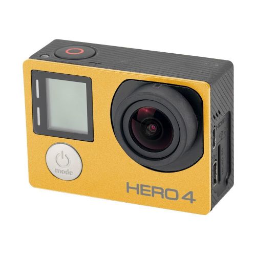  Granvoo GP-085 Goldene Vorderseite Aluminium Legierung Fuer GoPro Hero4 Silber Hero4 Schwarz Sport Kamera