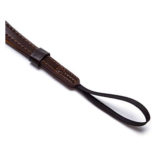  G-raphy Leather Camera Strap Dslr SLR Wrist Strap for Mirrorless, Point & Shoot and Pro DSLR cameras (Coffee)