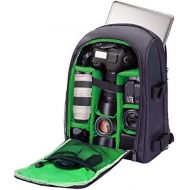 G-raphy Camera Backpack DSLR SLR Backpack Waterproof with Laptop Compartment/Tripod Holder for Hiking /Travel / etc (Green)