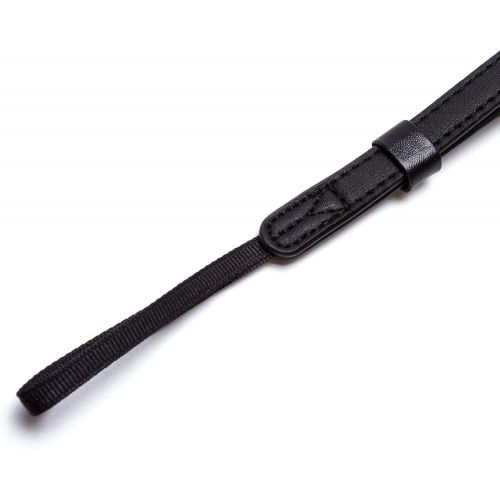  G-raphy Leather Camera Strap Dslr SLR Wrist Strap for Mirrorless, Point & Shoot and Pro DSLR cameras (Black)