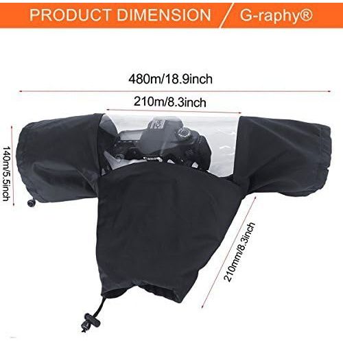  G-raphy Professional Waterproof DSLR Camera Rain Cover for Digital SLR Cameras,Nikon / Canon / Sony and etc
