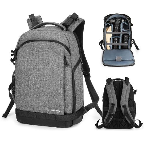  G-raphy Professional Camera Backpack Waterproof for Nikon, Canon,Panasonic,Sony etc (Grey)