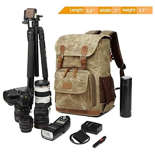  G-raphy Camera Backpack DSLR Backpack with Laptop Room / Tripod Holder Waterproof Anti-Shock Backpack Hiking for Canon Nikon Fuji and Other Cameras Laptop Ipad