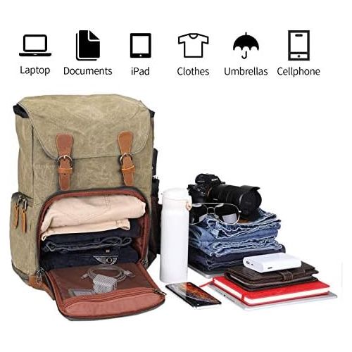  G-raphy Camera Backpack DSLR Backpack with Laptop Room / Tripod Holder Waterproof Anti-Shock Backpack Hiking for Canon Nikon Fuji and Other Cameras Laptop Ipad