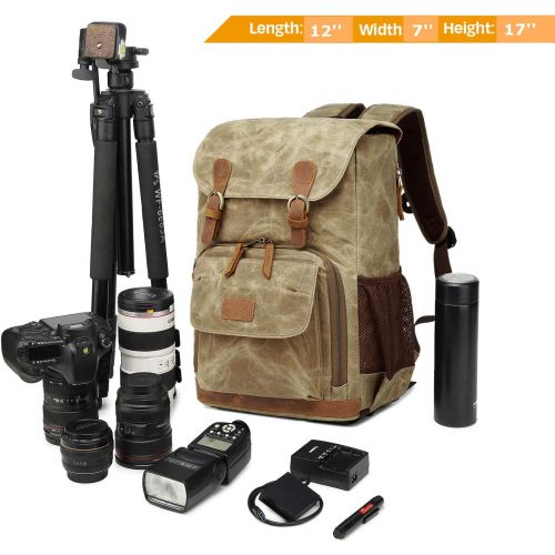  G-raphy Camera Backpack DSLR Backpack with Laptop Room / Tripod Holder Waterproof Anti-Shock Backpack Hiking for Canon Nikon Fuji and Other Cameras Laptop Ipad