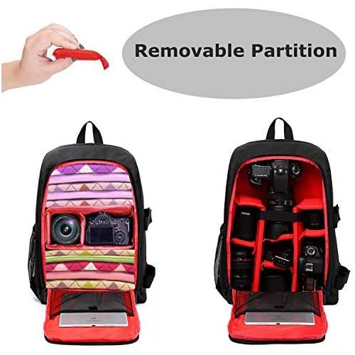  G-raphy Camera Backpack Photography Backpack with Laptop Compartment for DSLR SLR Cameras (Canon,Nikon,Sony,Panasonic etc)