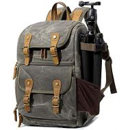 Camera Backpack DSLR Bakpack Waterproof Vintage by G-raphy for DSLR SLR Cameras,Laptops,Lenses and Tripod