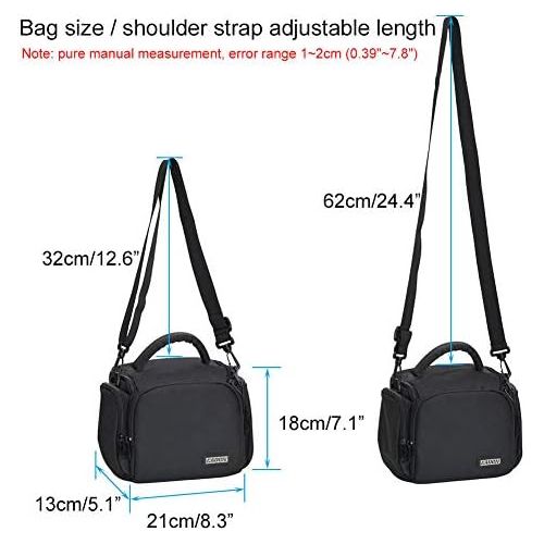  Camera Case Bag DSLR SLR Bag by G-raphy for Canon,Nikon, Sony,Panasonic, Olympus and etc