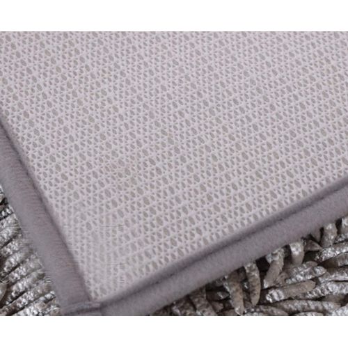  Grapy Non-Slip Absorbent Soft Plush Chenille Door Mat for Bathroom Bedroom Kitchen Washable Floor Mat Carpet Rug for Home Decoration Shaggy Dog Doormat Christmas Decoration Champag