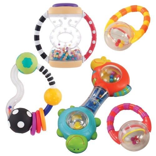  Grasp & Explore Rattle Set (Set of 5)