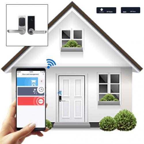  Graspwind Smart Door Lock Touchscreen Anti-Theft Phone APP Control Smart Touch Pad Code Lock