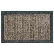 Grassworx GrassWorx Clean Machine Filigree Welcome Doormat, 18 x 30, Earth Taupe (10372037)