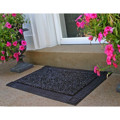  Grassworx GrassWorx Clean Machine Omega Doormat, 24 x 36, Flint (10374062)