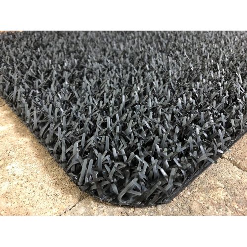  Grassworx GrassWorx Clean Machine High Traffic Doormat, 18 x 30, Charcoal (10376337)