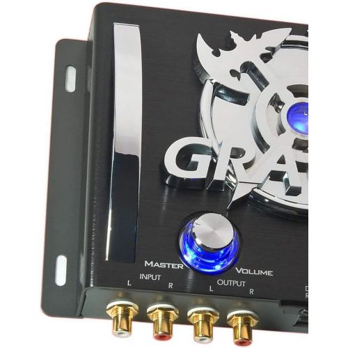  Gravity GR-BASS 2.0 Car Audio Digital Bass Processor, Bass Maximizer & Sound Restoration, Subsonic Filter, and 15V RMS w/Illumination Light and Bass Knob Control (GR-BASS2.0)