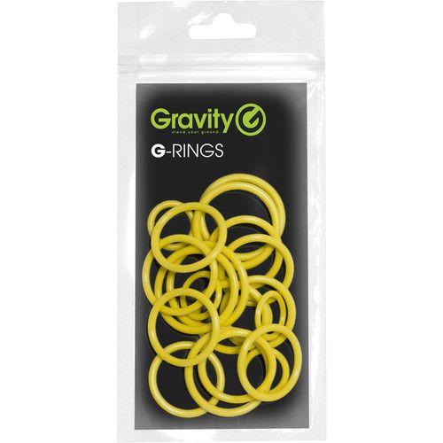  Gravity Stands Universal Ring Pack for Microphone Stands (20-Pack, Sunshine Yellow)