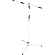 Gravity Stands MS 4322 Microphone Stand with Folding Tripod Base (White)