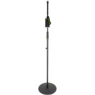 Gravity Stands Microphone Stand with Round Base (Black)