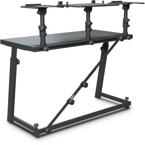  Gravity Stands DJ Desk with Adjustable Loudspeaker and Laptop Trays