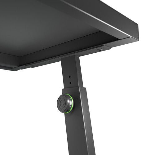  Gravity Stands DJ Desk with Adjustable Loudspeaker and Laptop Trays