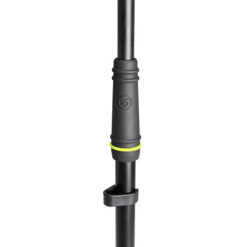  Gravity Stands Microphone Stand with Folding Tripod Base and 2-Point Adjustment Boom (Black)