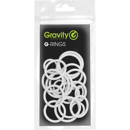  Gravity Stands Universal Ring Pack for Microphone Stands (20-Pack, Ghost White)