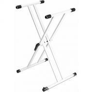 Gravity Stands KSX 2W X-Form Double-Braced Keyboard Stand (White)