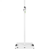 Gravity Stands Lighting Stand with Square Steel Base (White, 8')