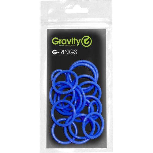  Gravity Stands Universal Ring Pack for Microphone Stands (20-Pack, Deep Sea Blue)