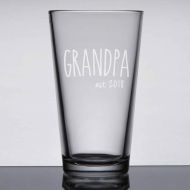 GrayFoxTradingCo Grandpa Pint Glass, New Grandpa Gift, Etched Beer Glass, Fathers Day Glass, Gift for Dad, Etched Pint, Christmas, Birthday, Grandpa 2018