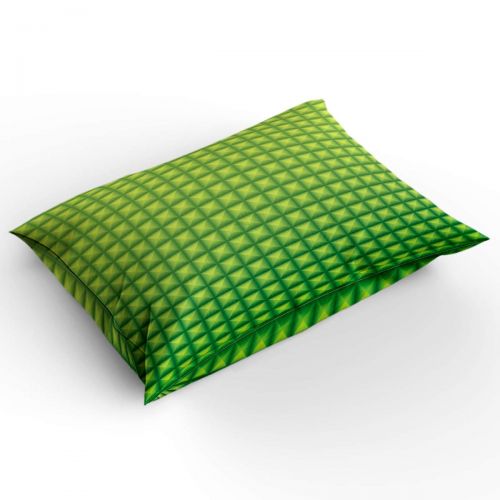  GreaBen 4 Pieces Duvet Cover Set Comfort Bed Sheet Set for Girls Boys,Green Lattice Geometric Pattern Bedding Sets for Women Men,Include 1 Duvet Cover + 1 Bed Sheets + 2 Pillow Cas