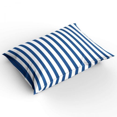  GreaBen 4 Pieces Duvet Cover Set Comfort Bed Sheet Set for Girls Boys,Stripe Pattern Blue and White Bedding Sets for Women Men,Include 1 Duvet Cover + 1 Bed Sheets + 2 Pillow Case