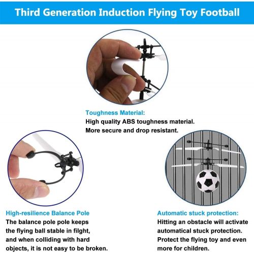  [아마존베스트]Flying Ball, Kids Toys Hand Control Helicopter Mini Infrared Induction Drone Magic RC Flying Light Up Toys Indoor and Outdoor Games Fun Gadgets for Boys Girls Kids Teenagers