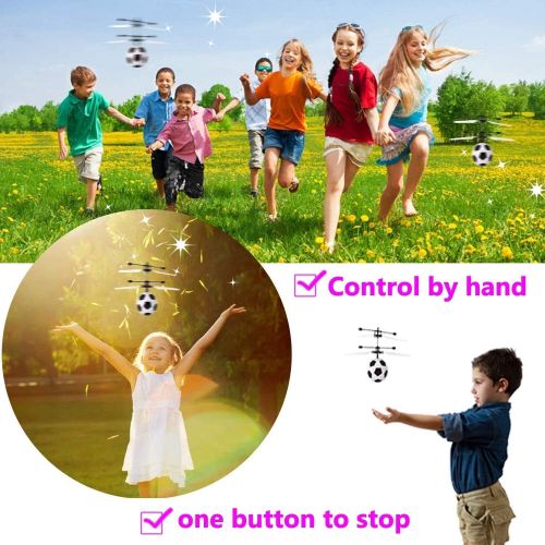  [아마존베스트]Flying Ball, Kids Toys Hand Control Helicopter Mini Infrared Induction Drone Magic RC Flying Light Up Toys Indoor and Outdoor Games Fun Gadgets for Boys Girls Kids Teenagers