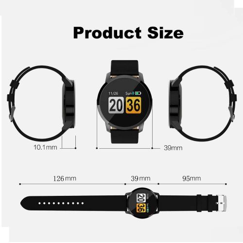  GreaSmart Smart Watch Waterproof for Women Men, Fitness Tracker with Heart Rate Blood Pressure Sleep Monitor Pedometer Game Wearable Activity Tracker Wristband for Holiday Birthday Gifts (Bl