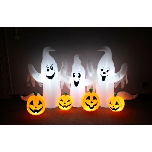  할로윈 용품Great 6 Foot Halloween Inflatable Party Blowup Yard Decoration Ghosts Pumpkins Patch