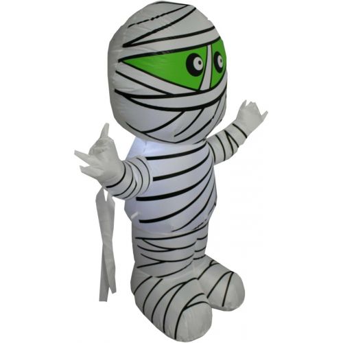  할로윈 용품Great 4 Foot Halloween Inflatable Yard Party Blowup Decoration Mummy LED Lights Decor