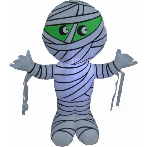  할로윈 용품Great 4 Foot Halloween Inflatable Yard Party Blowup Decoration Mummy LED Lights Decor