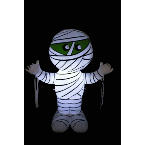  할로윈 용품Great 4 Foot Halloween Inflatable Yard Party Blowup Decoration Mummy LED Lights Decor