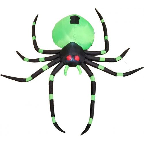  할로윈 용품Great 6 Foot Long Halloween Inflatable Green Spider Yard Blowup Decoration Air Blown