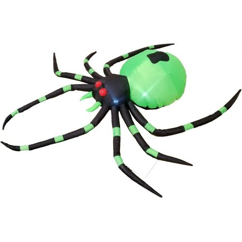  할로윈 용품Great 6 Foot Long Halloween Inflatable Green Spider Yard Blowup Decoration Air Blown