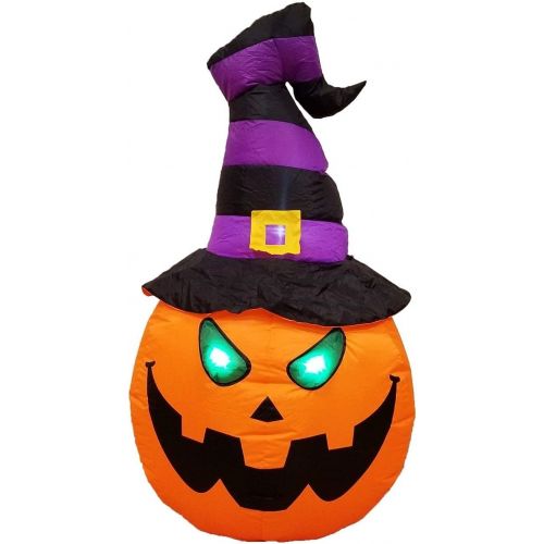  할로윈 용품Great Halloween Inflatable Yard Party Air Blown Blowup Decoration Pumpkin w/Witch Hat