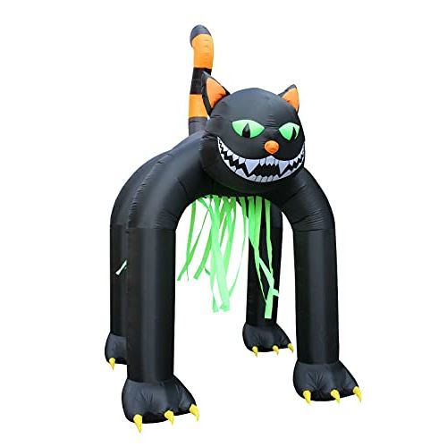  할로윈 용품Great 13 Foot Tall Halloween Inflatable Yard Decoration Giant Huge Black Cat Archway