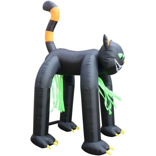  할로윈 용품Great 13 Foot Tall Halloween Inflatable Yard Decoration Giant Huge Black Cat Archway