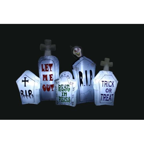  할로윈 용품Great Halloween Inflatable Yard Decoration Tombstones Pathway Grim Reaper Air Blown